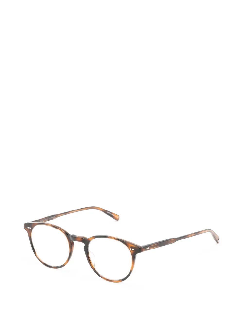 Garrett Leight Winward bril met rond montuur Bruin