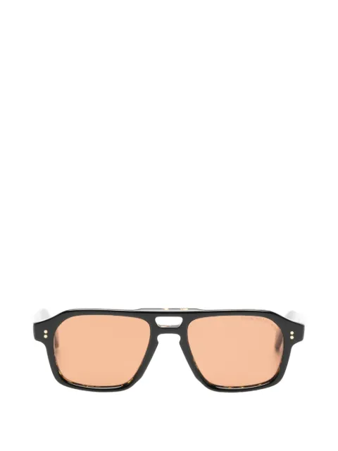 Cutler & Gross tortoiseshell-effect rectangle-frame sunglasses