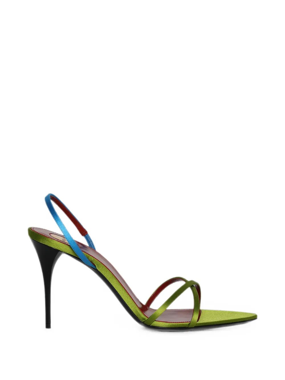 Saint Laurent Justify slingback sandals Groen