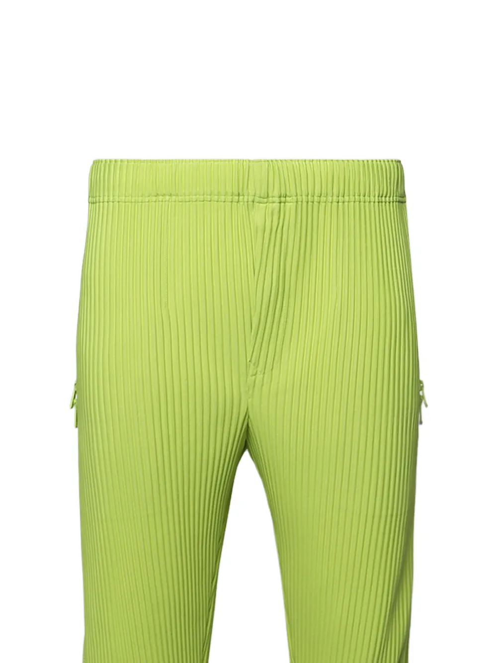Homme Plissé Issey Miyake Plooibroek met ritsdetail Groen