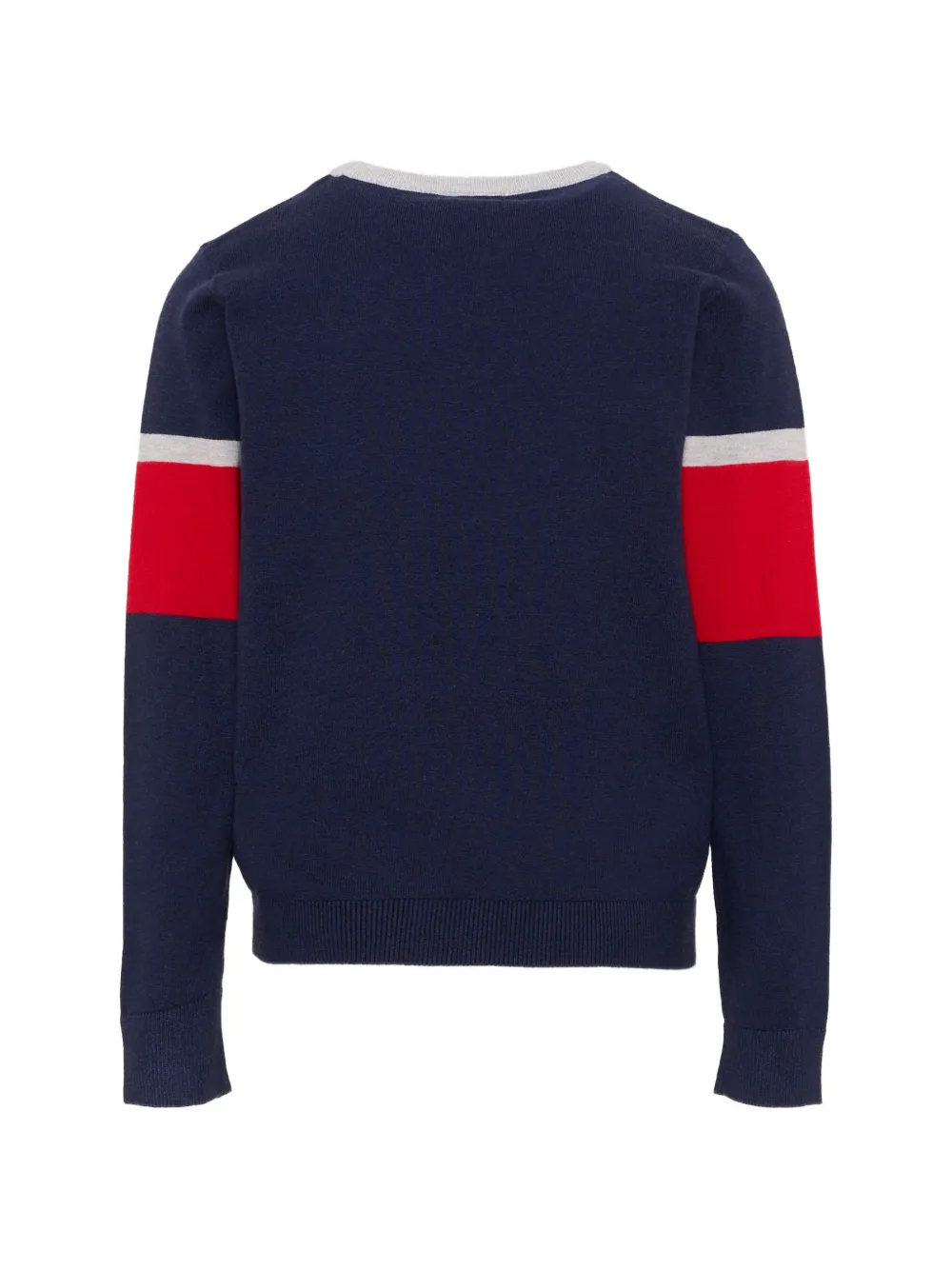 TRUSSARDI JUNIOR Gestreepte trui met geborduurd logo Blauw