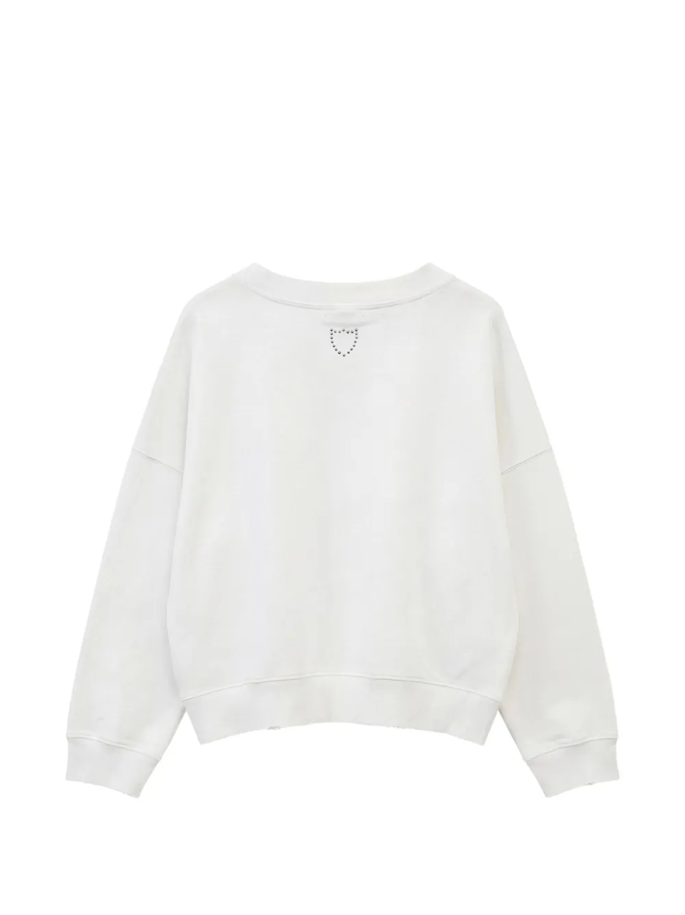 Htc Los Angeles Sweater met lipprint en studs Wit