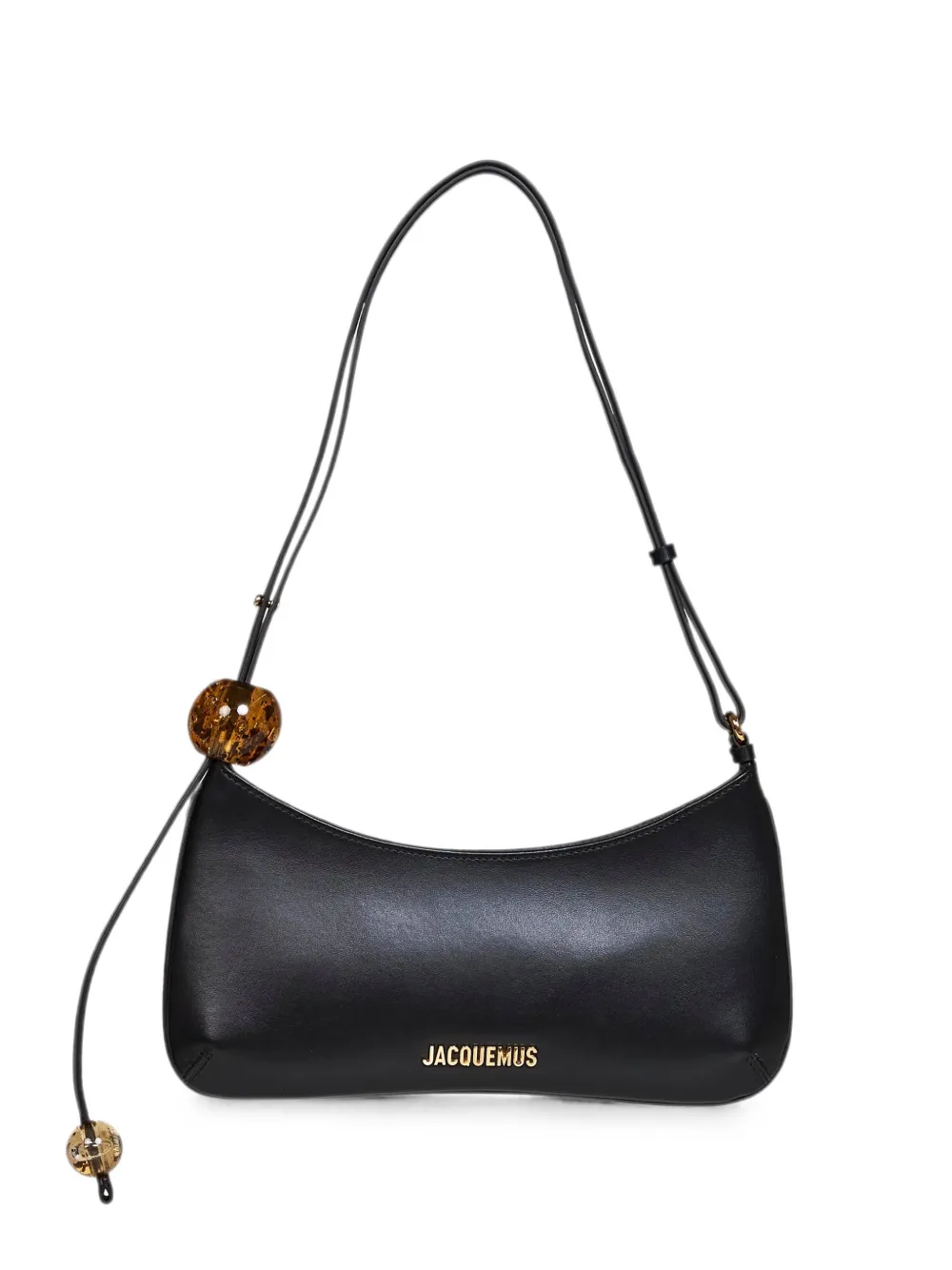 Jacquemus Bisou Perle logo-plaque shoulder bag - Nero