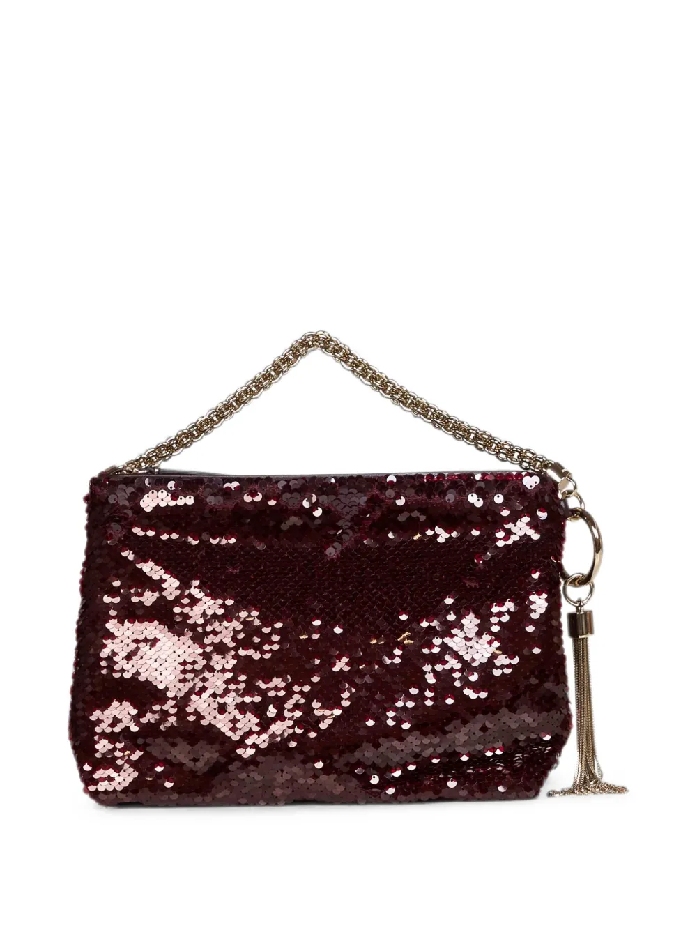 Jimmy Choo Callie shopper verfraaid met pailletten Rood