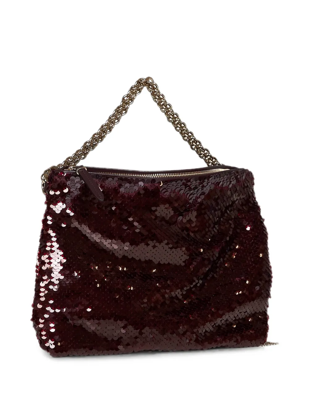 Jimmy Choo Callie shopper verfraaid met pailletten Rood