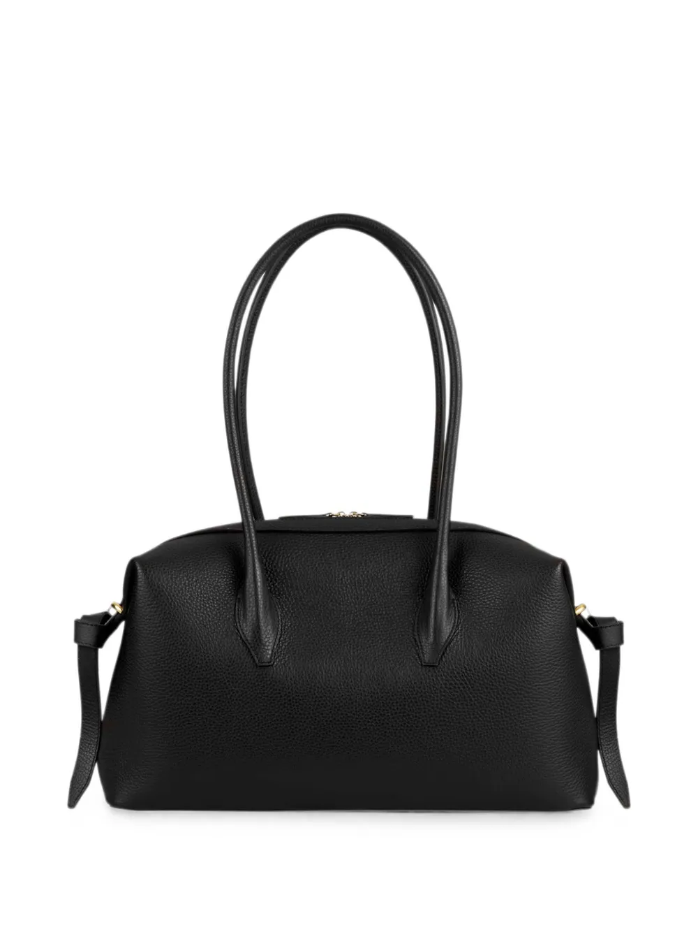 Yuzefi Brioche shopper van bewerkt leer Zwart