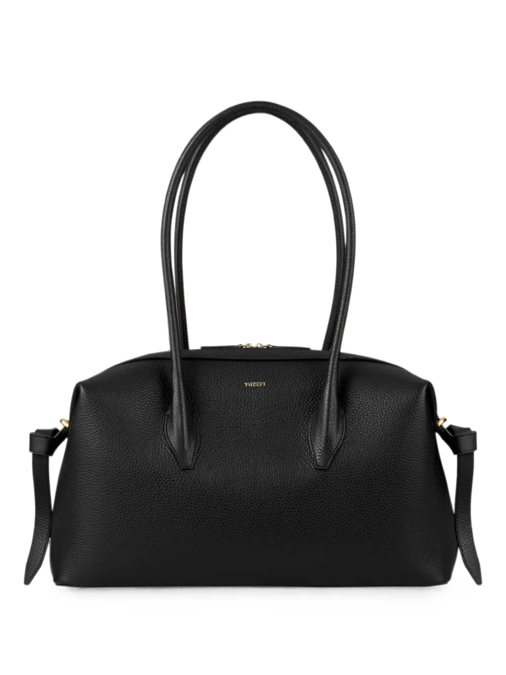 Yuzefi Brioche pebble-grained leather tote bag - Nero