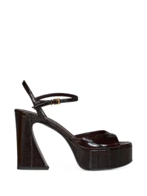 Prada プラットフォーム スエードサンダル | パープル | FARFETCH JP