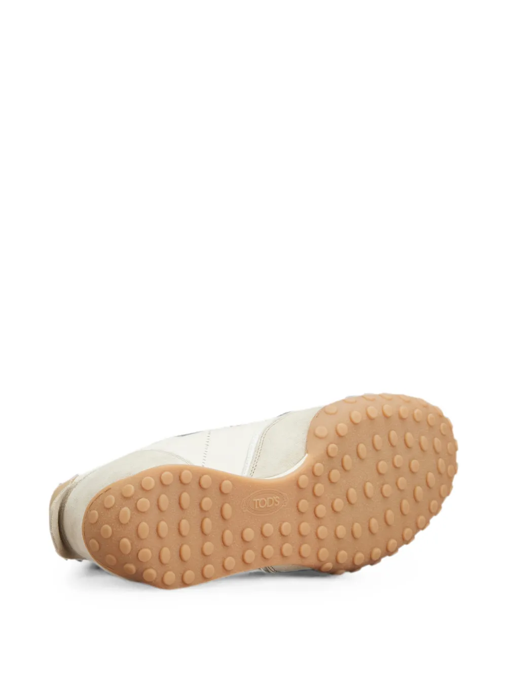 Tod's panelled lace-up sneakers Beige