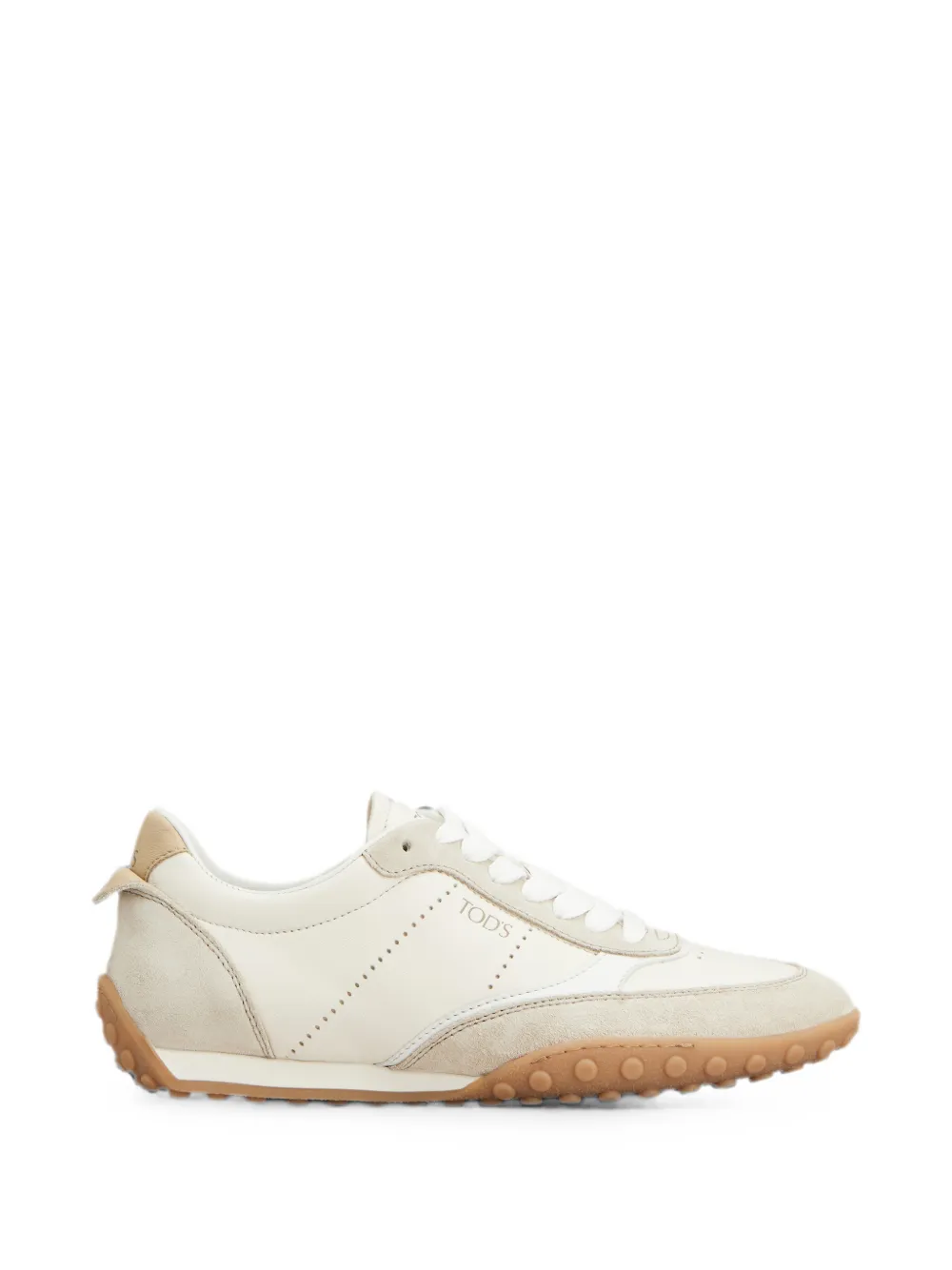 Tod's Panelled Lace-up Sneakers In Neutral