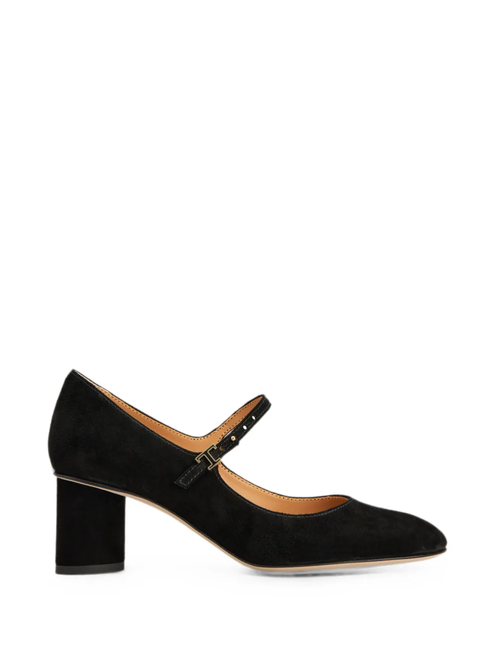 Tod's Mary Jane In Pelle Scamosciata In Black