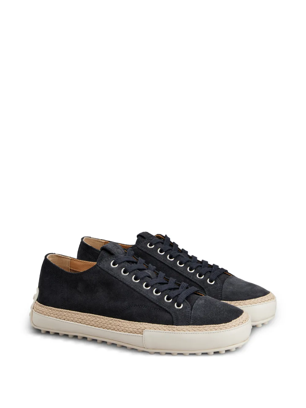 Tod's suede espadrille sneakers Blauw