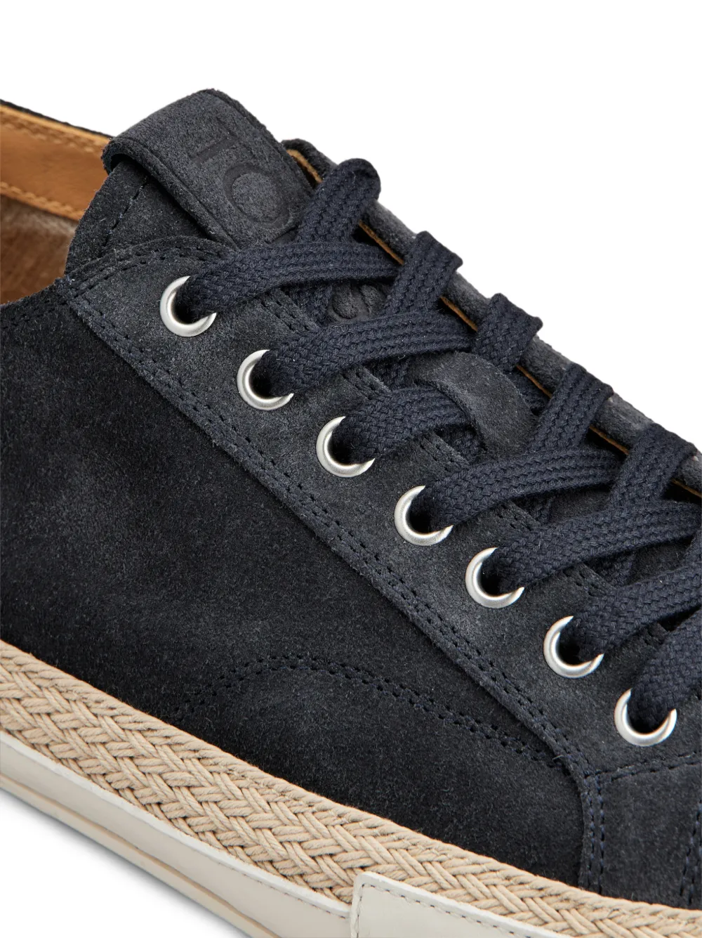 Tod's suede espadrille sneakers Blauw