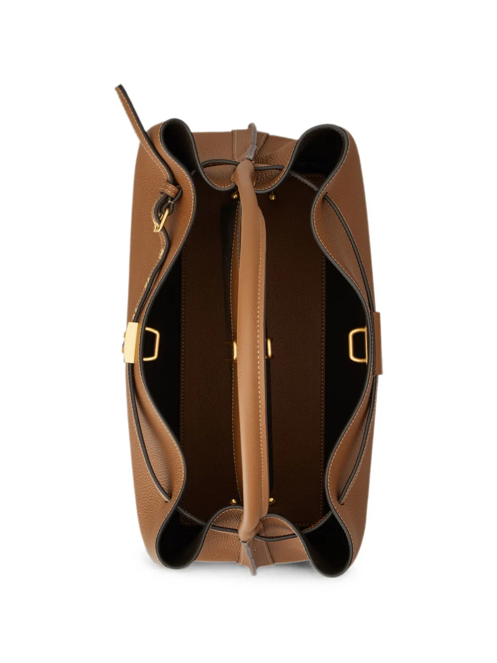 Tod's Kleine T Signature leren handtas Bruin
