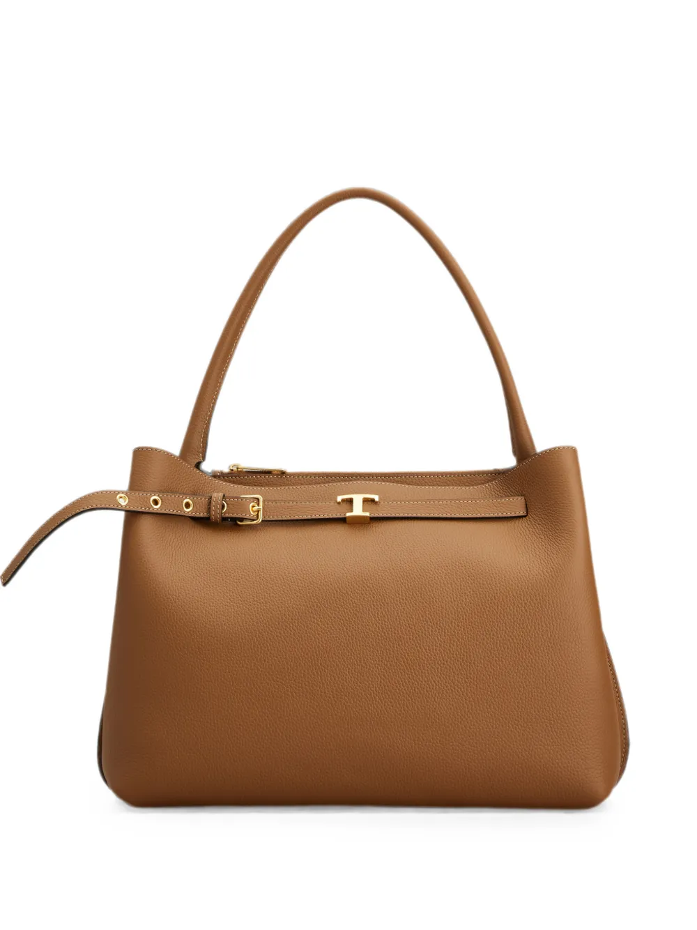Tod's Borsa a mano T Signature piccola in pelle - Marrone