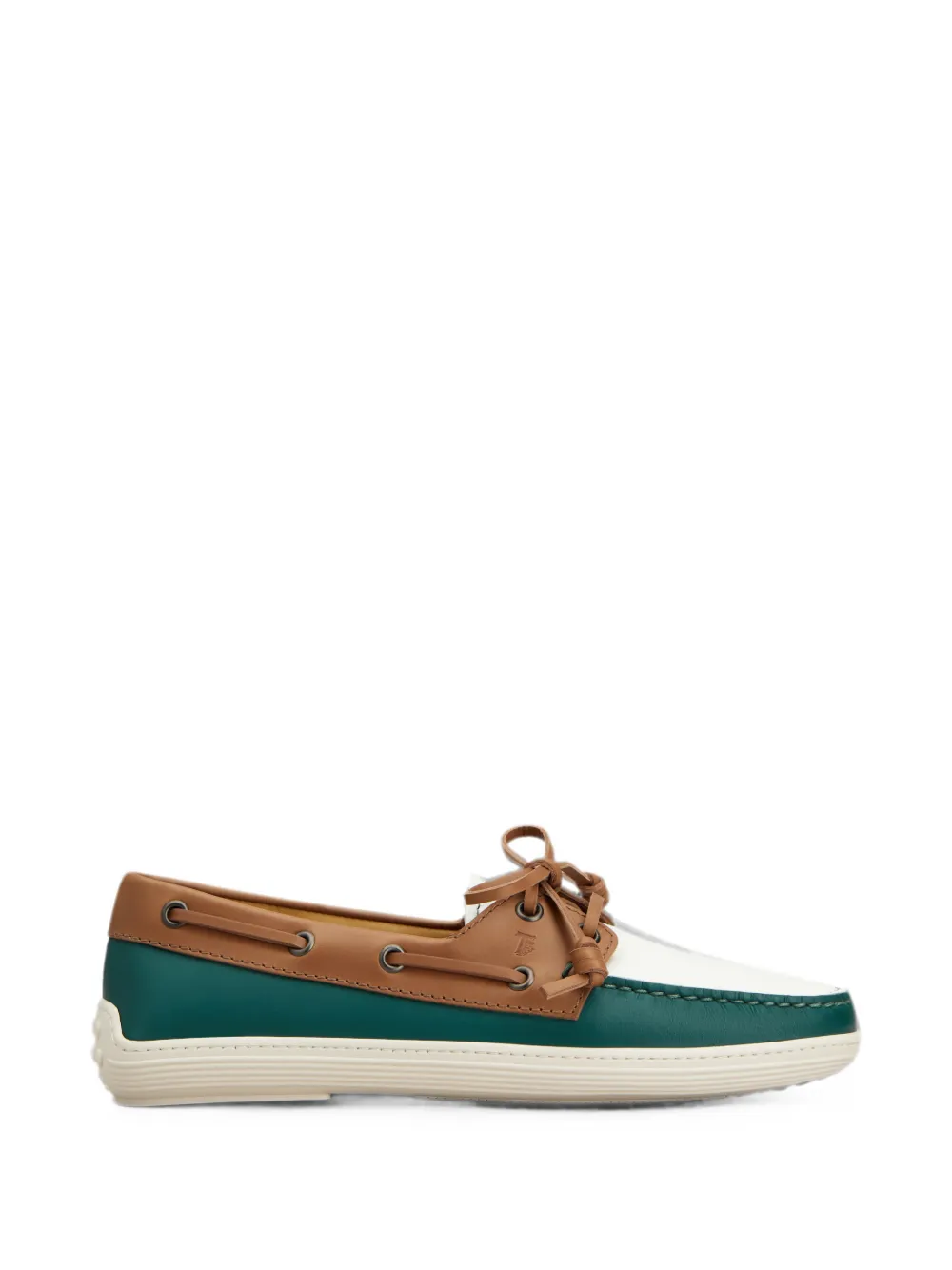Tod's boat shoes in leather - Green