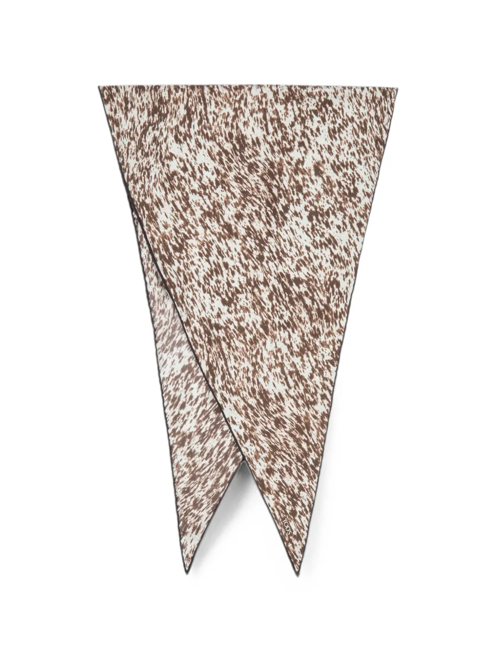 Tod's animal-print diamond-shaped scarf