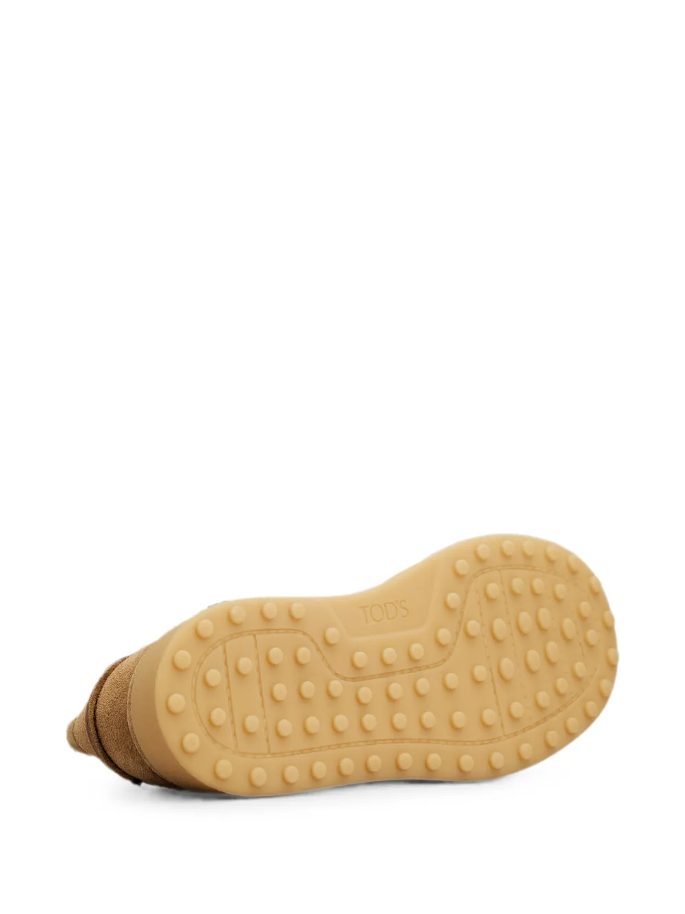 Tod's Loafers met logoplakkaat en plateauzool Beige