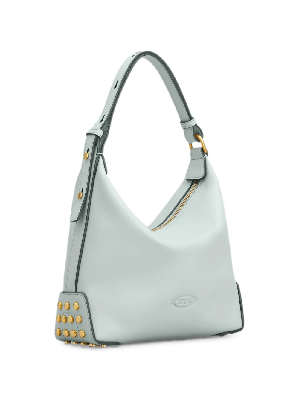 Tod's Mini-tas van leer met metalen stippen Blauw