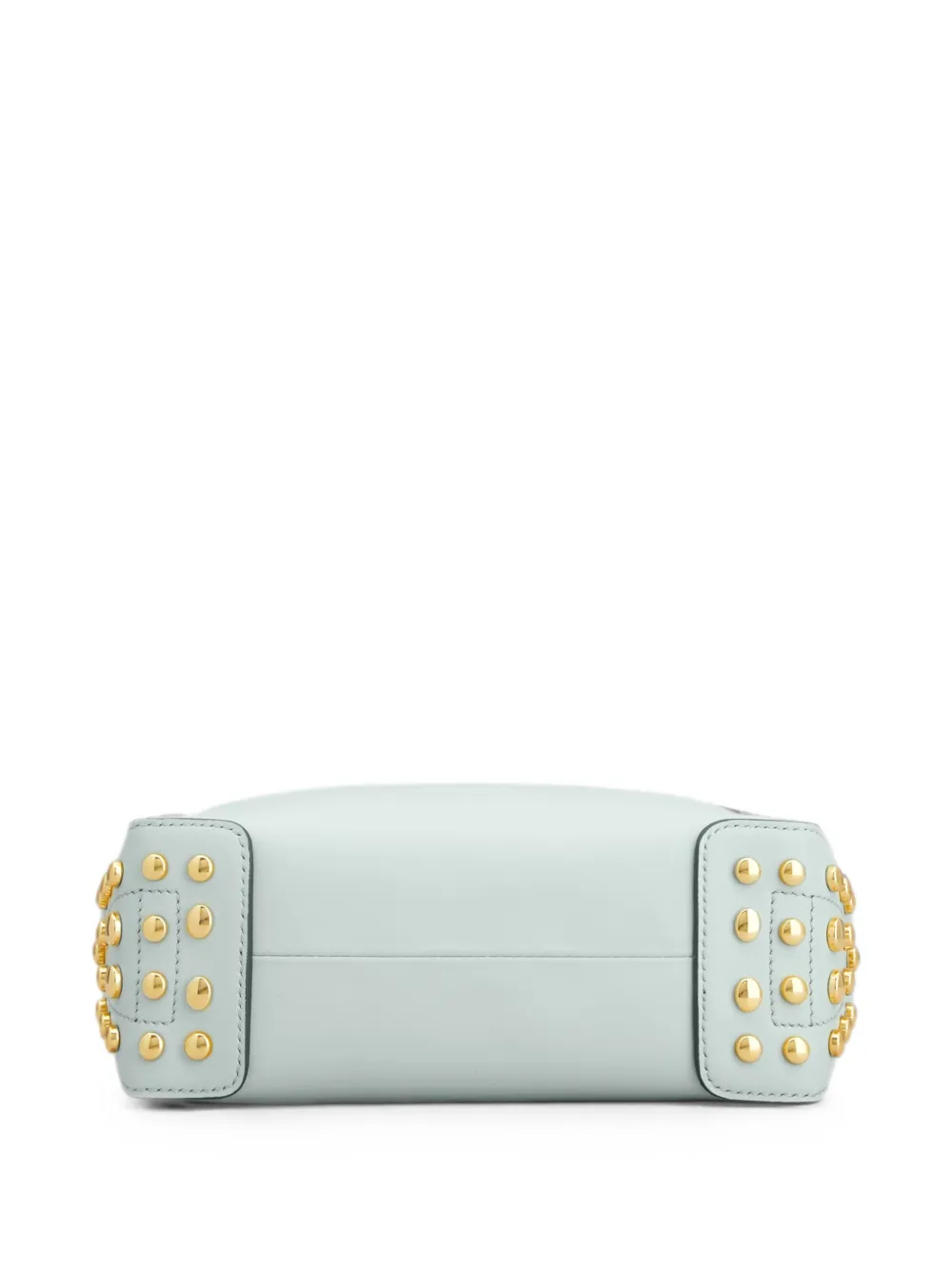 Tod's Mini-tas van leer met metalen stippen Blauw