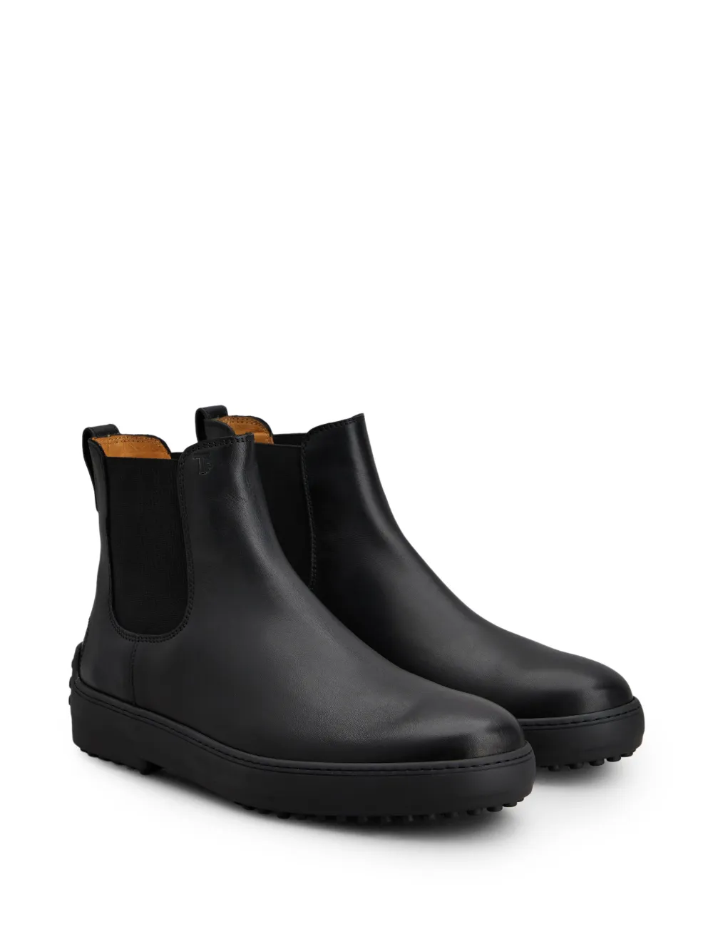 Tod's Winter Gommino Chelsea leren laarzen Zwart
