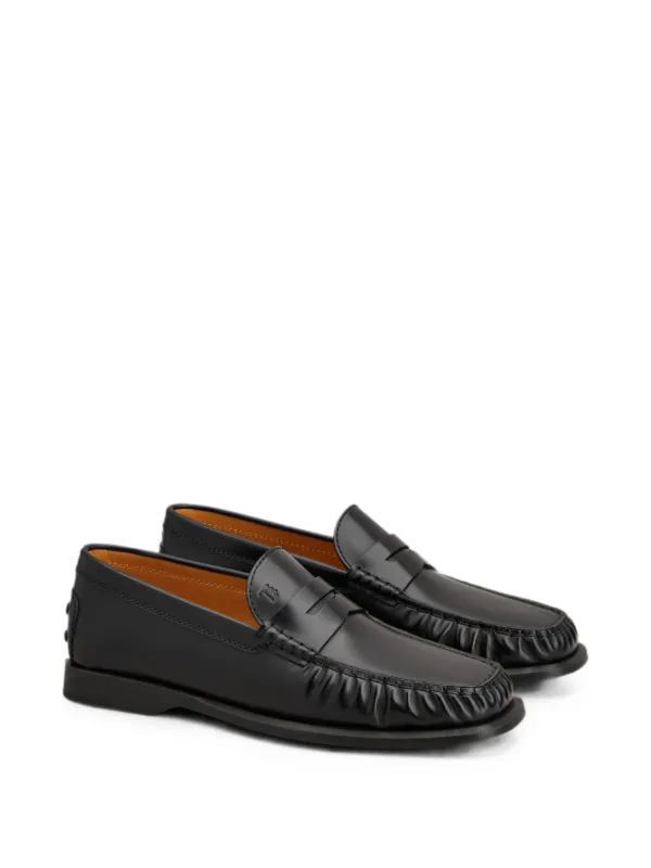 Tod's レザーローファー | ブラック | FARFETCH JP