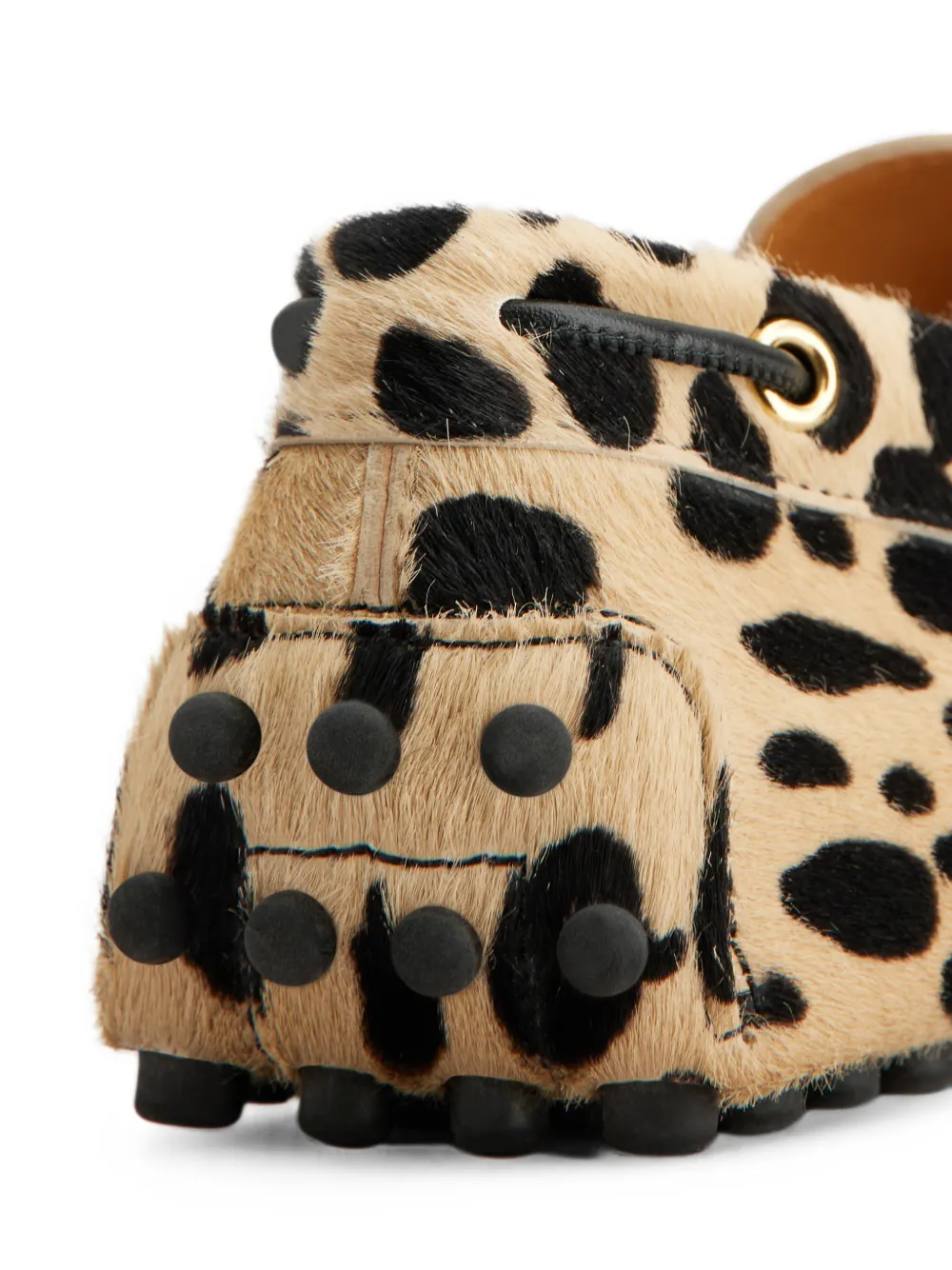 Tod's Gommino loafers in pony-effect leather Beige