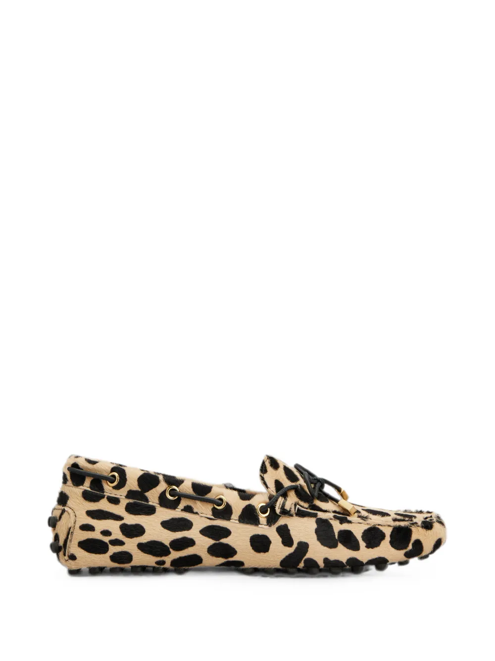 Tod's Gommino loafers in pony-effect leather - Nude