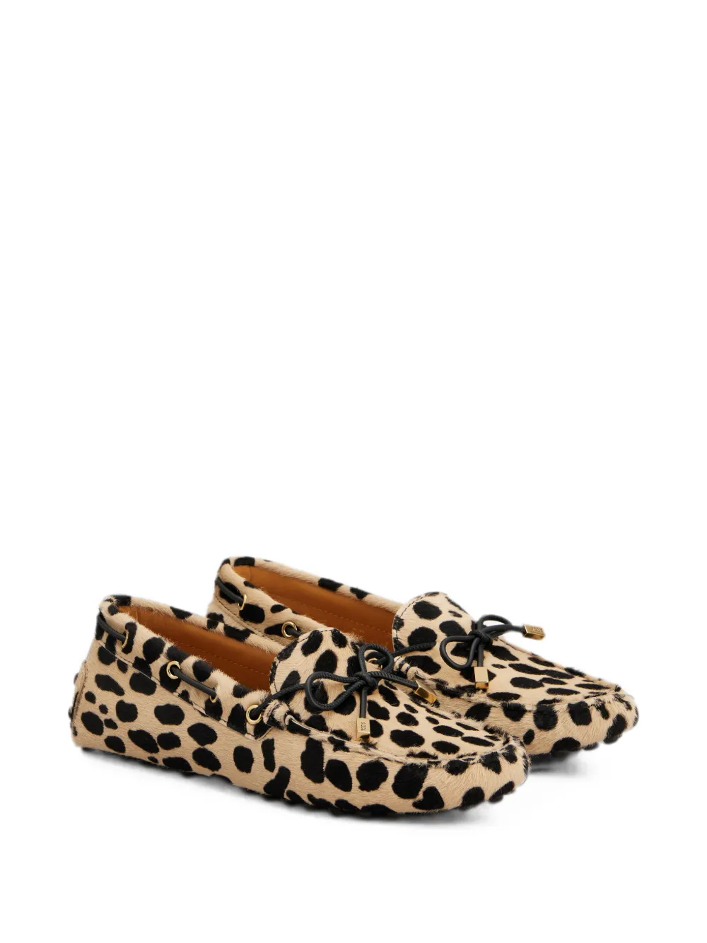 Tod's Gommino loafers in pony-effect leather Beige