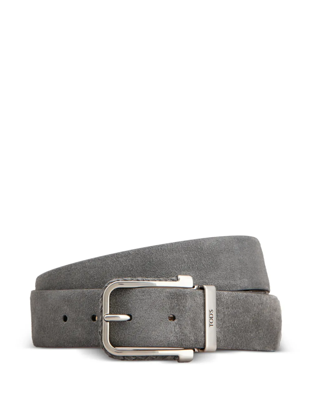 Tod's Belt In Suede In Grey