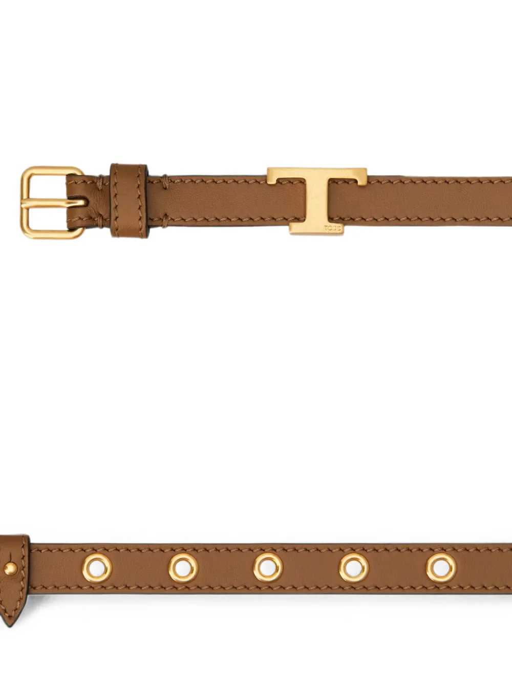 Tod's Leren riem Bruin