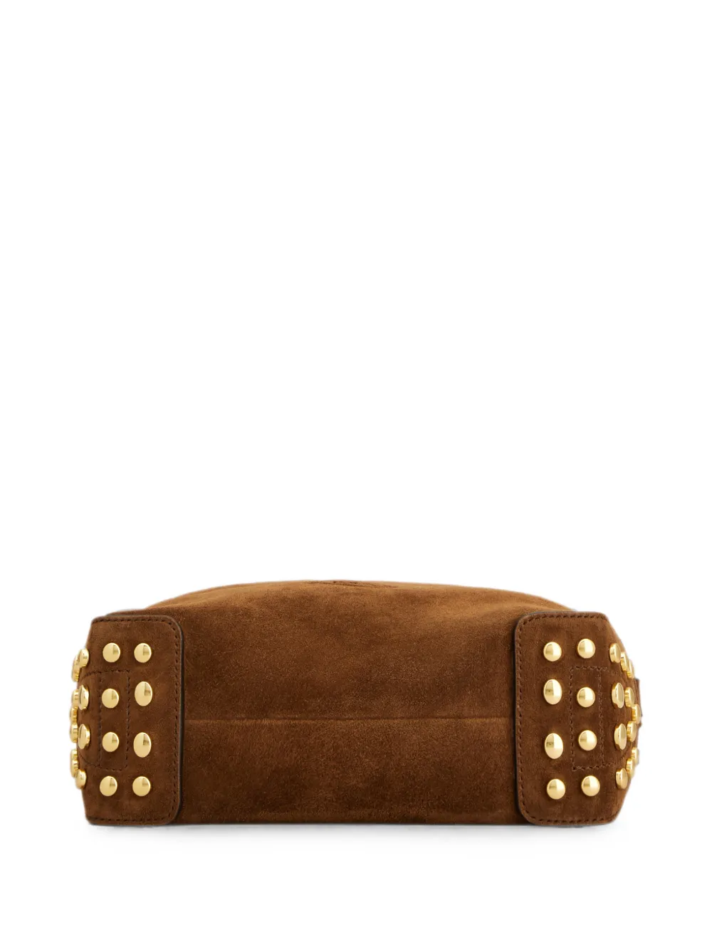 Tod's Suède mini-tas met metalen stippen Bruin