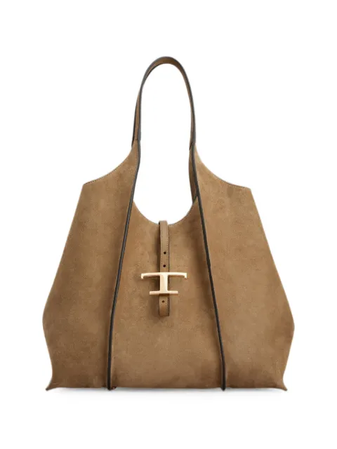 Tod's sac cabas T Timeless médium en daim