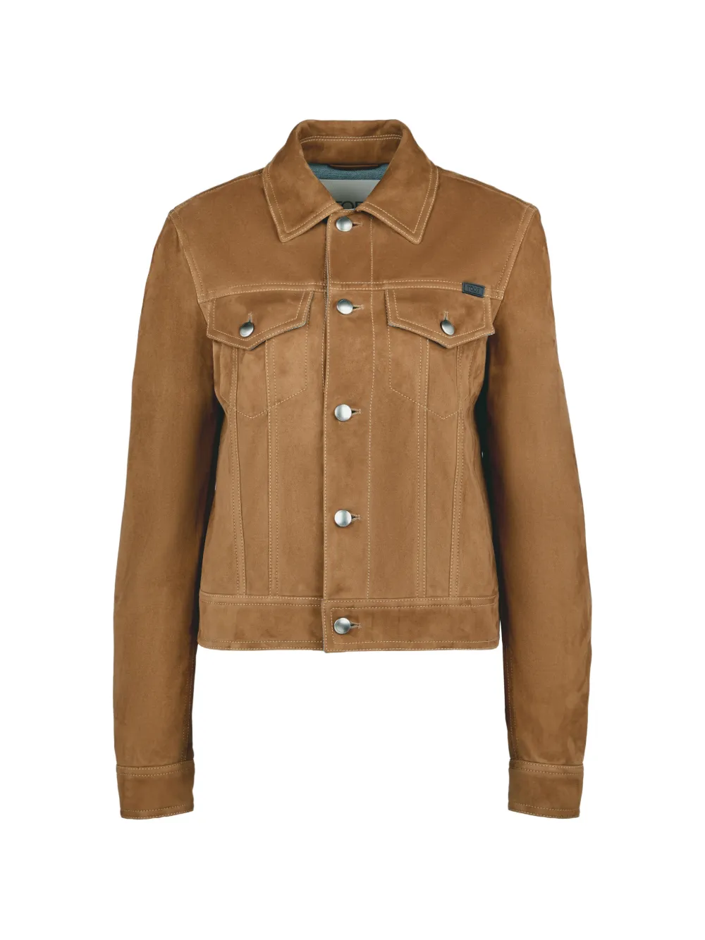 Tod's Giacca trucker in pelle scamosciata Pashmy - Marrone