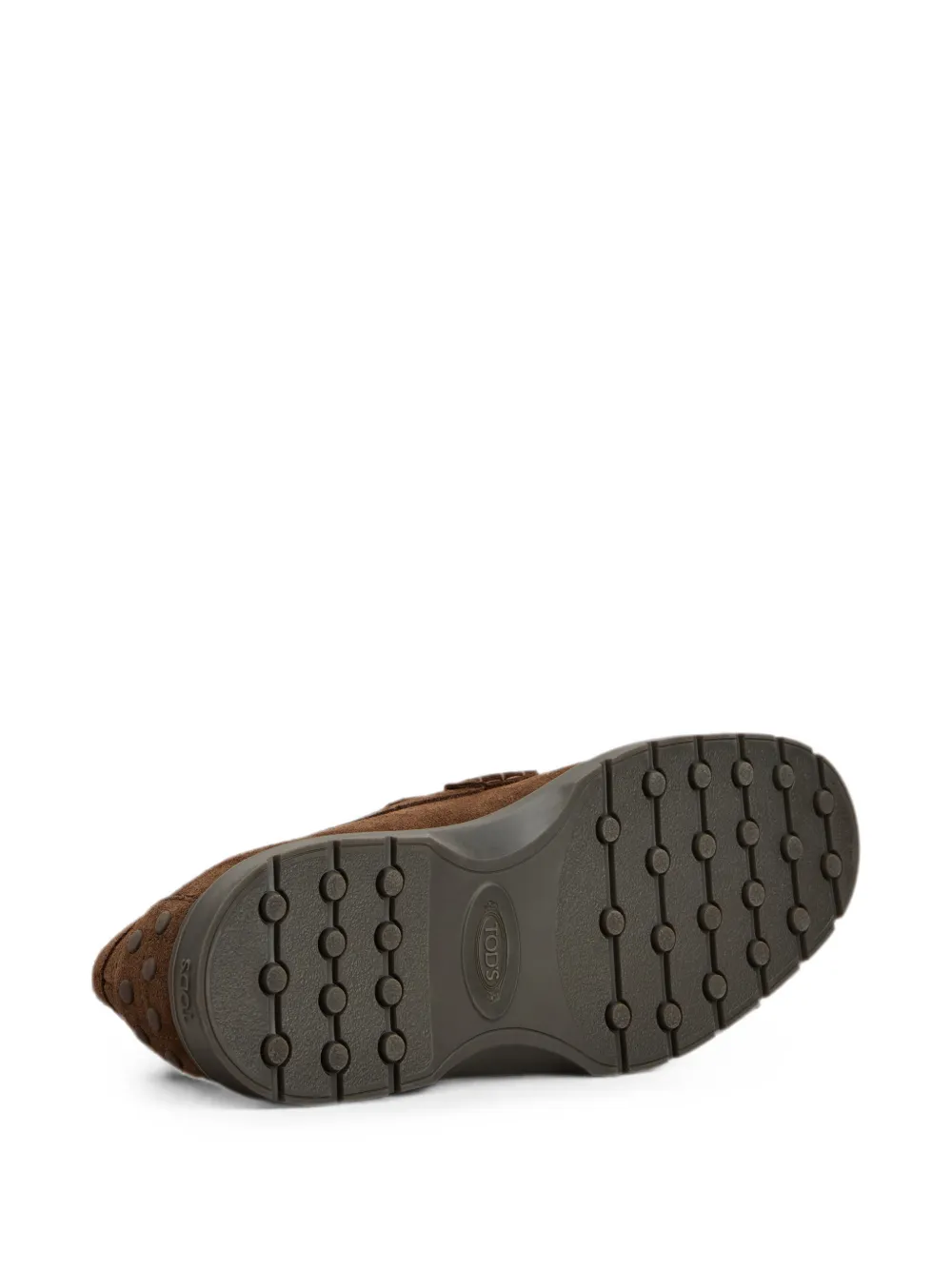 Tod's Loafers van suède Bruin