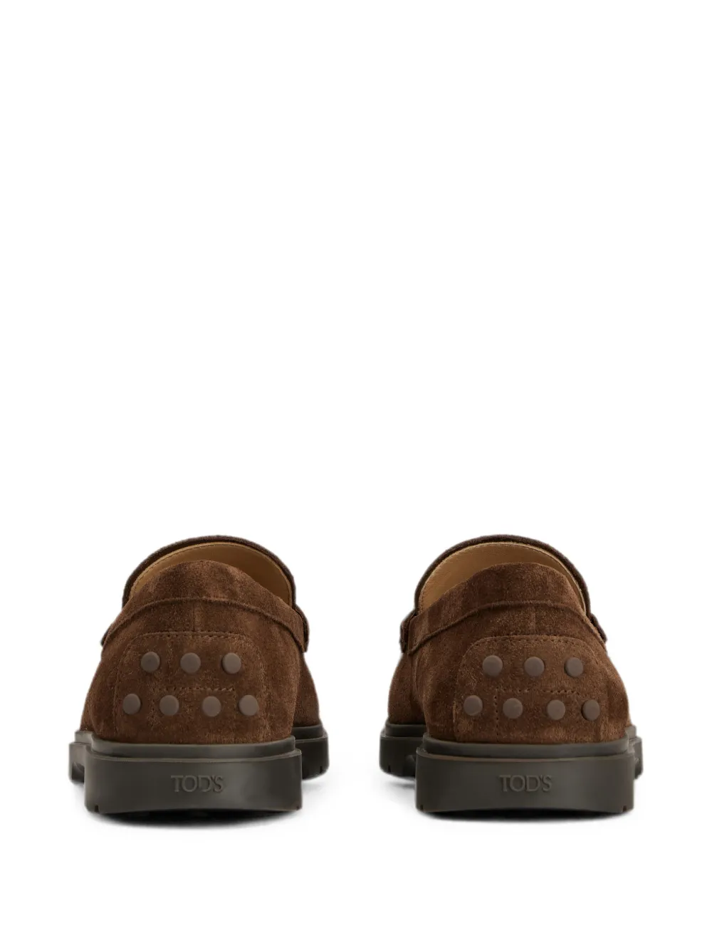 Tod's Loafers van suède Bruin