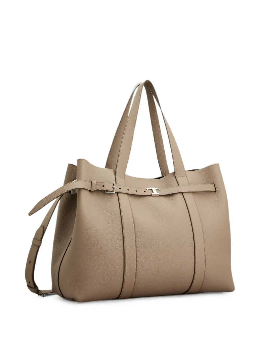 Tod's T Timless leren schoudertas Beige