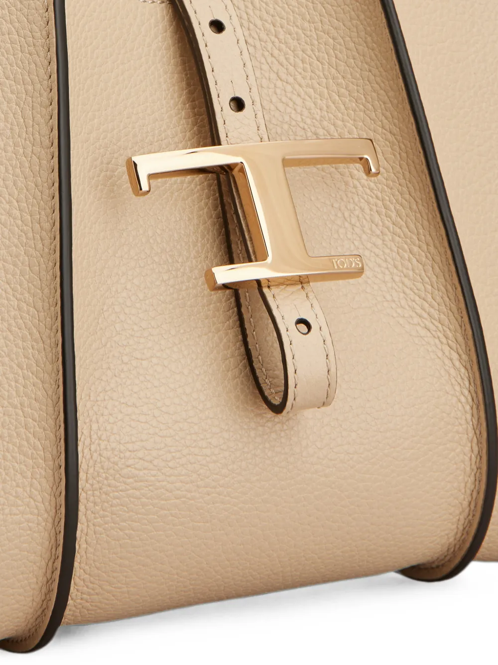 Tod's T Timeless leren mini-shopper Beige