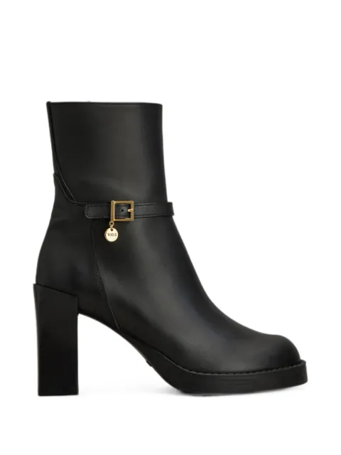 Tod's buckle-strap logo-pendant ankle boots