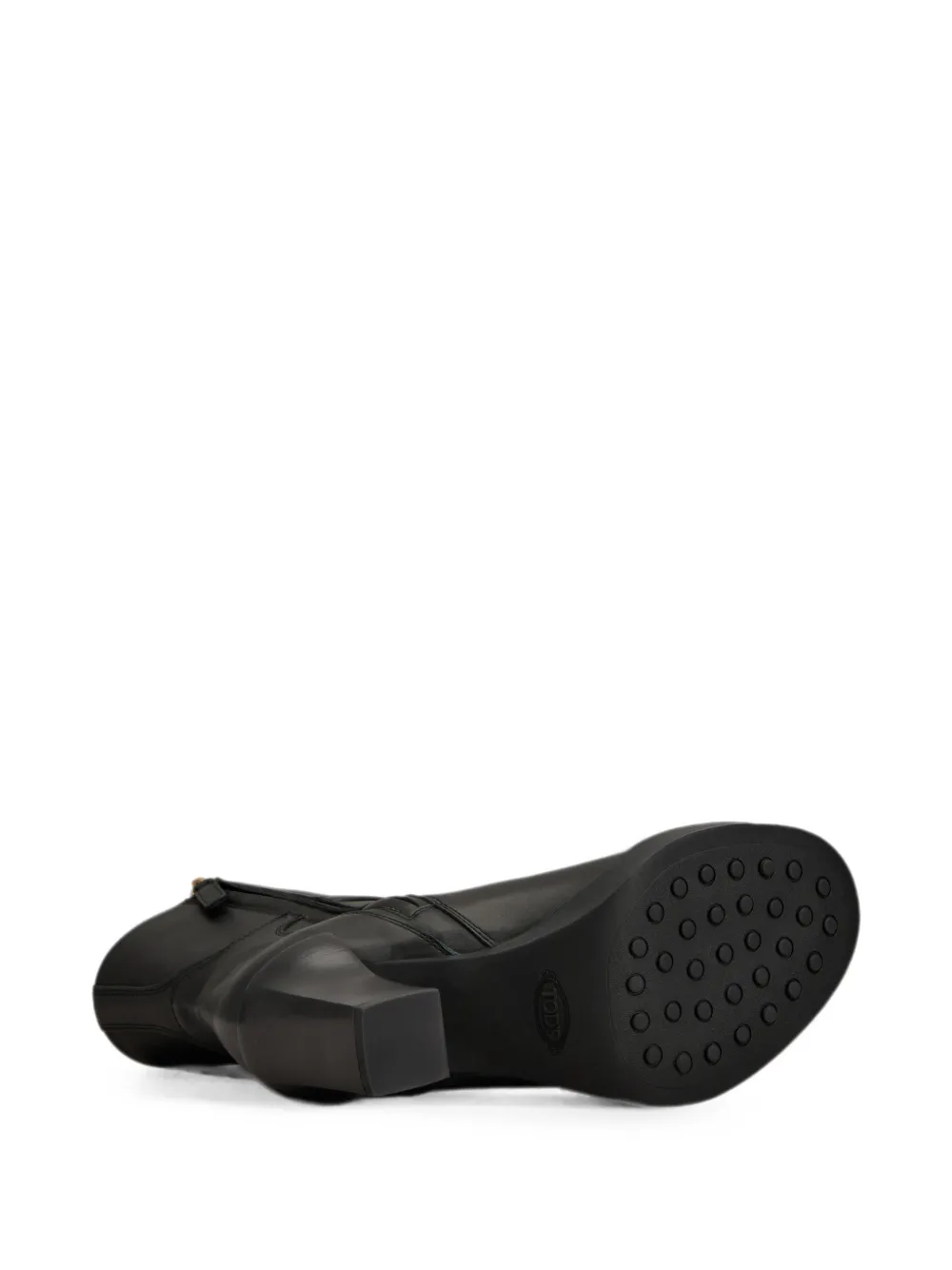 Tod's Enkellaarzen met gespbandje en logo-hanger Zwart