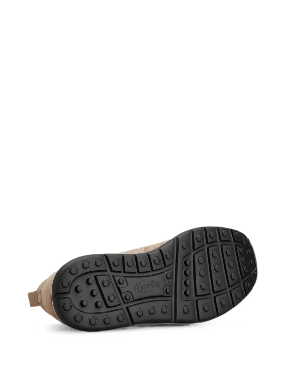 Tod's suede-panelled wool-blend sneakers Beige