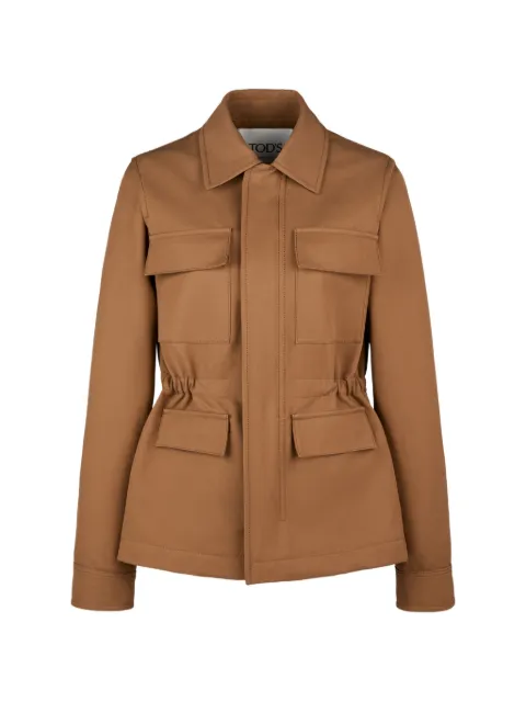 Tod's leather-trim jacket