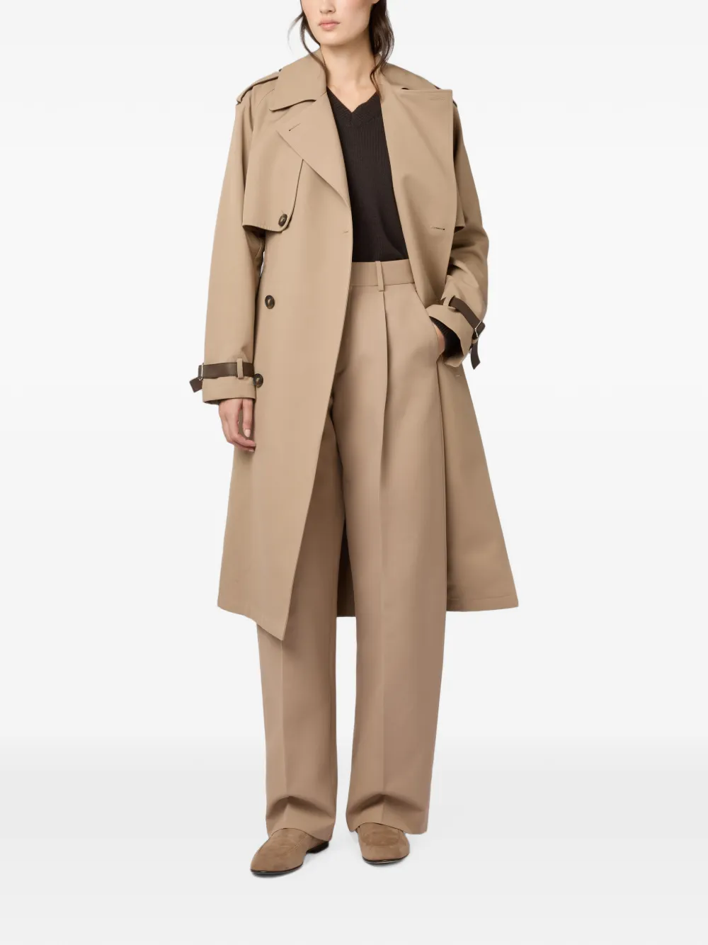 Tod's Trousers in Cotton Gabardine in Neutrals, view 2