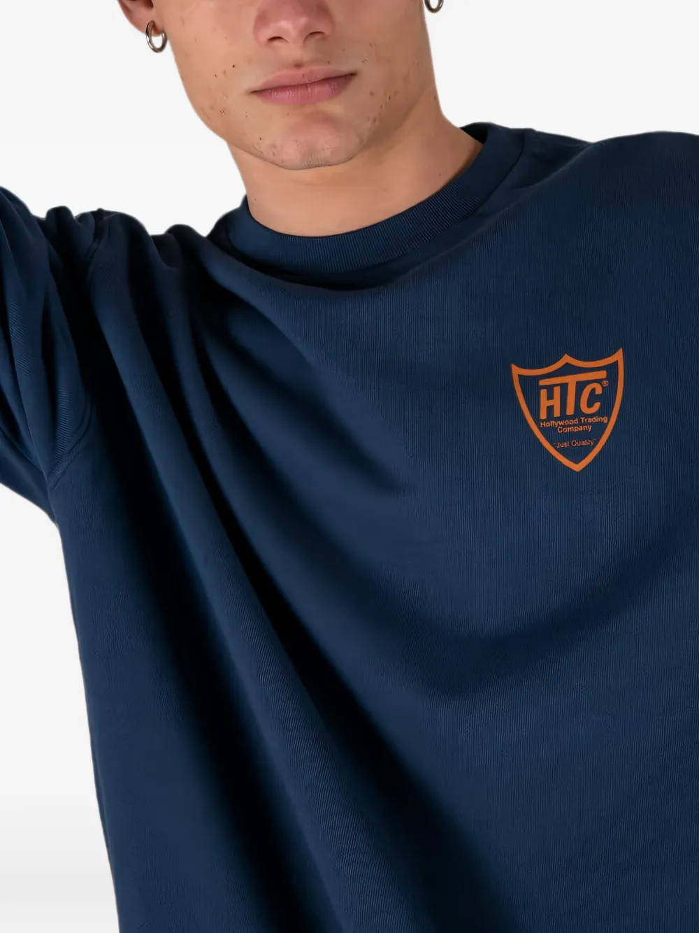 Htc Los Angeles Sweater met logoprint Blauw