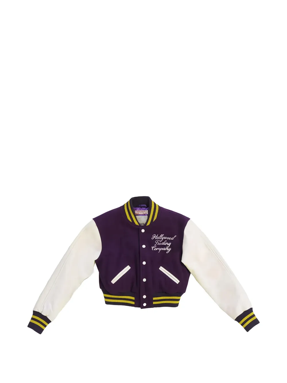 Htc Los Angeles College Collegejacke mit Logo-Stickerei - Violett
