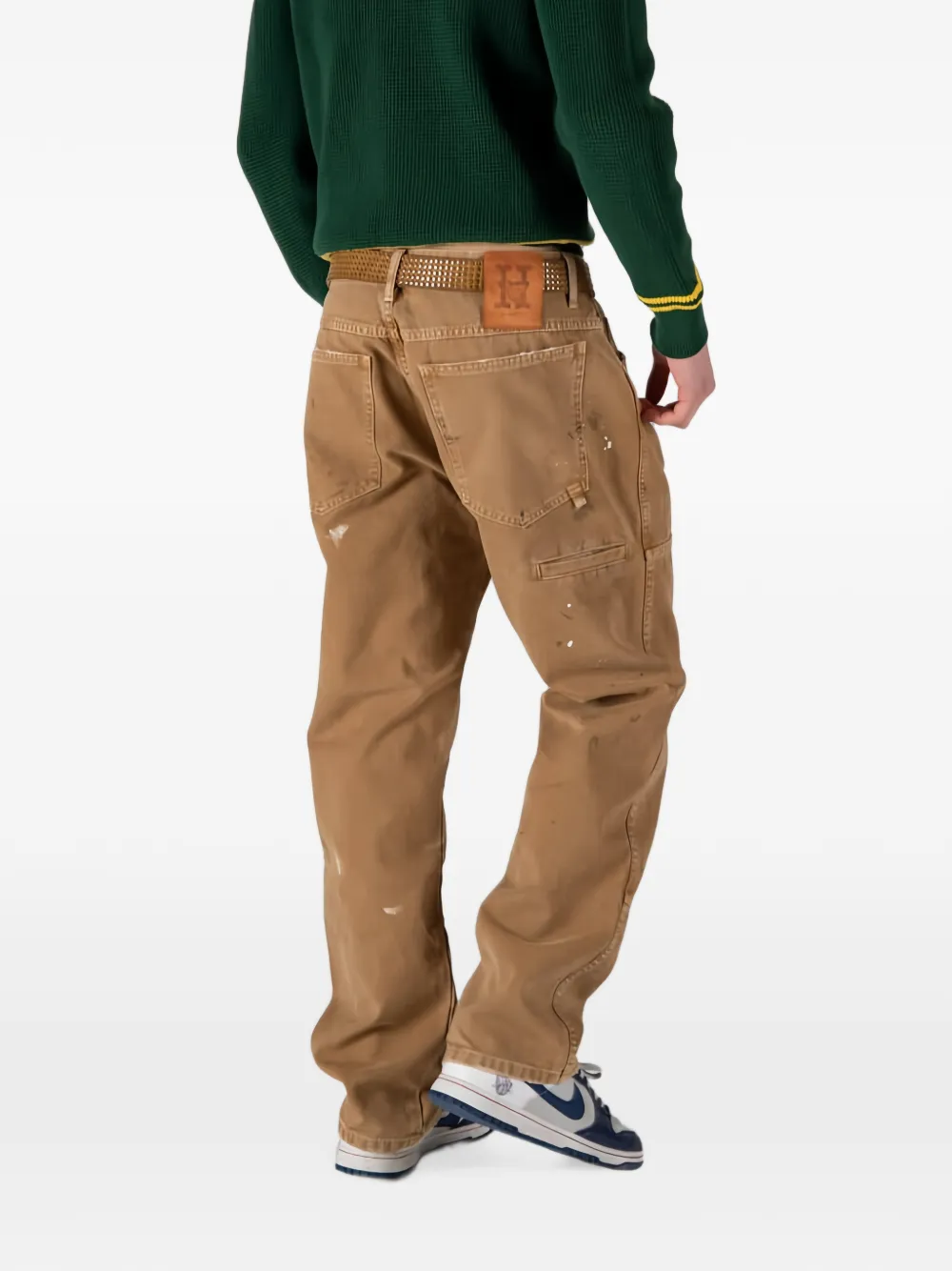 Htc Los Angeles Broek met vlakken Beige