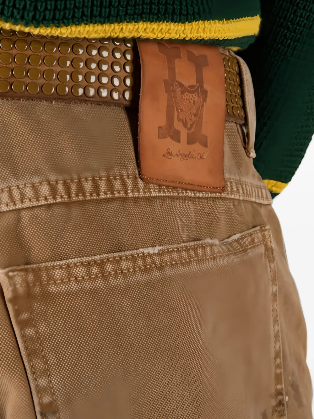 Htc Los Angeles Broek met vlakken Beige