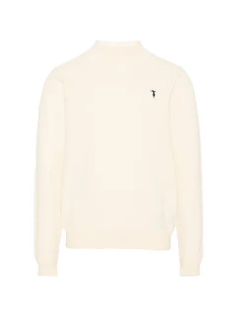 TRUSSARDI JUNIOR logo-embroidered sweater