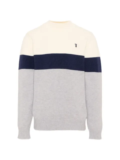 TRUSSARDI JUNIOR logo-embroidered sweater