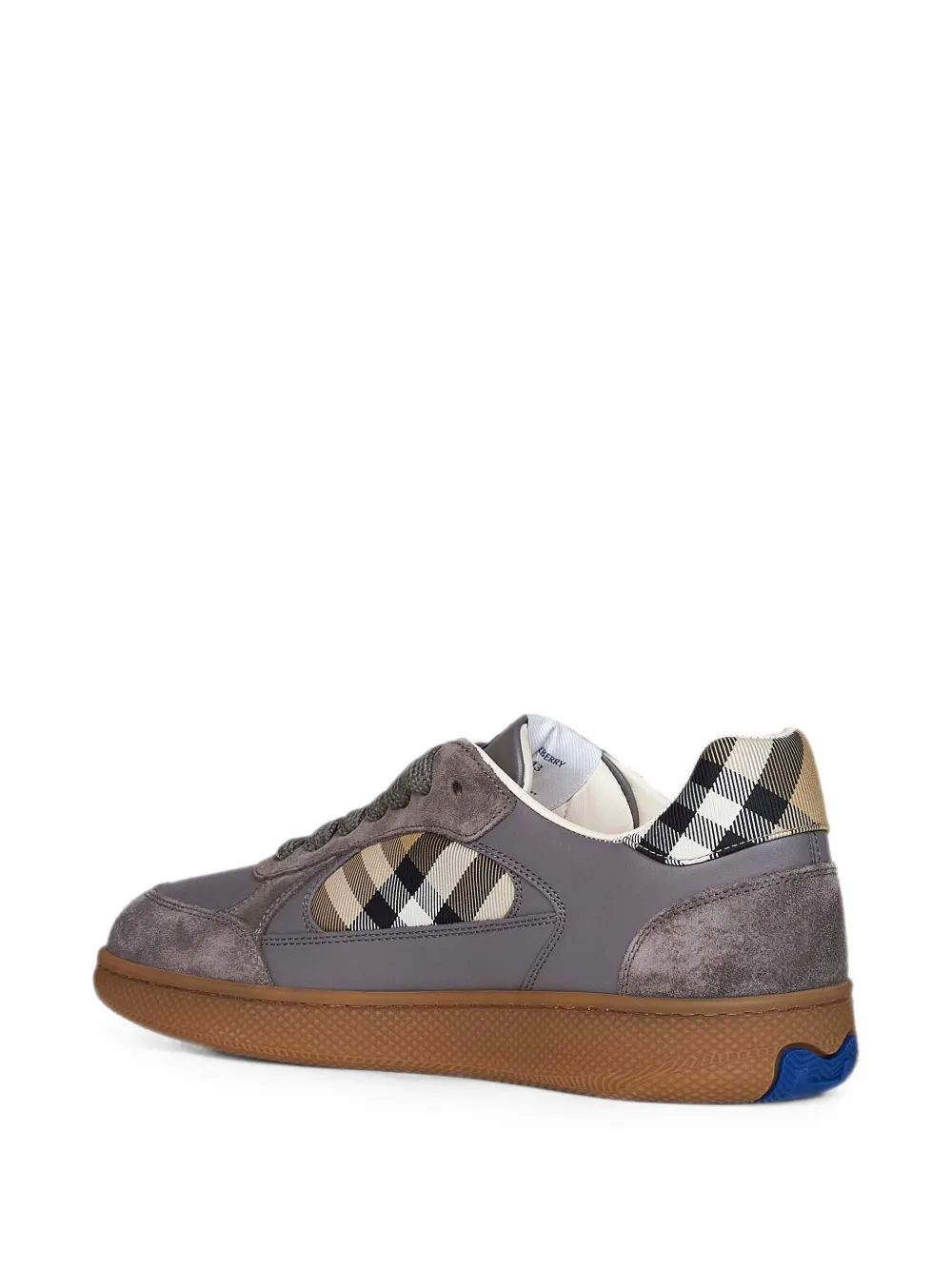 Burberry Terrace check-panel sneakers Grijs